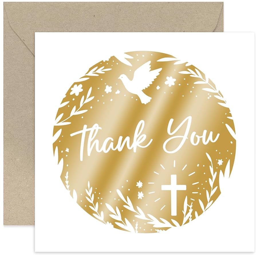 Amazon.com : Religious Thank You Cards - Gold Foil Cross Christian Thank You Card - Baptism and Christening Gifts - Thank You Card for Pastor Priest | Blank Inside : Office Products amazon-com-religious-thank-you-cards-gold-foil-cross-christian-thank-you-card-baptism-and-christening-gifts-thank-you-card-for-pastor-priest-blank-inside-office-products