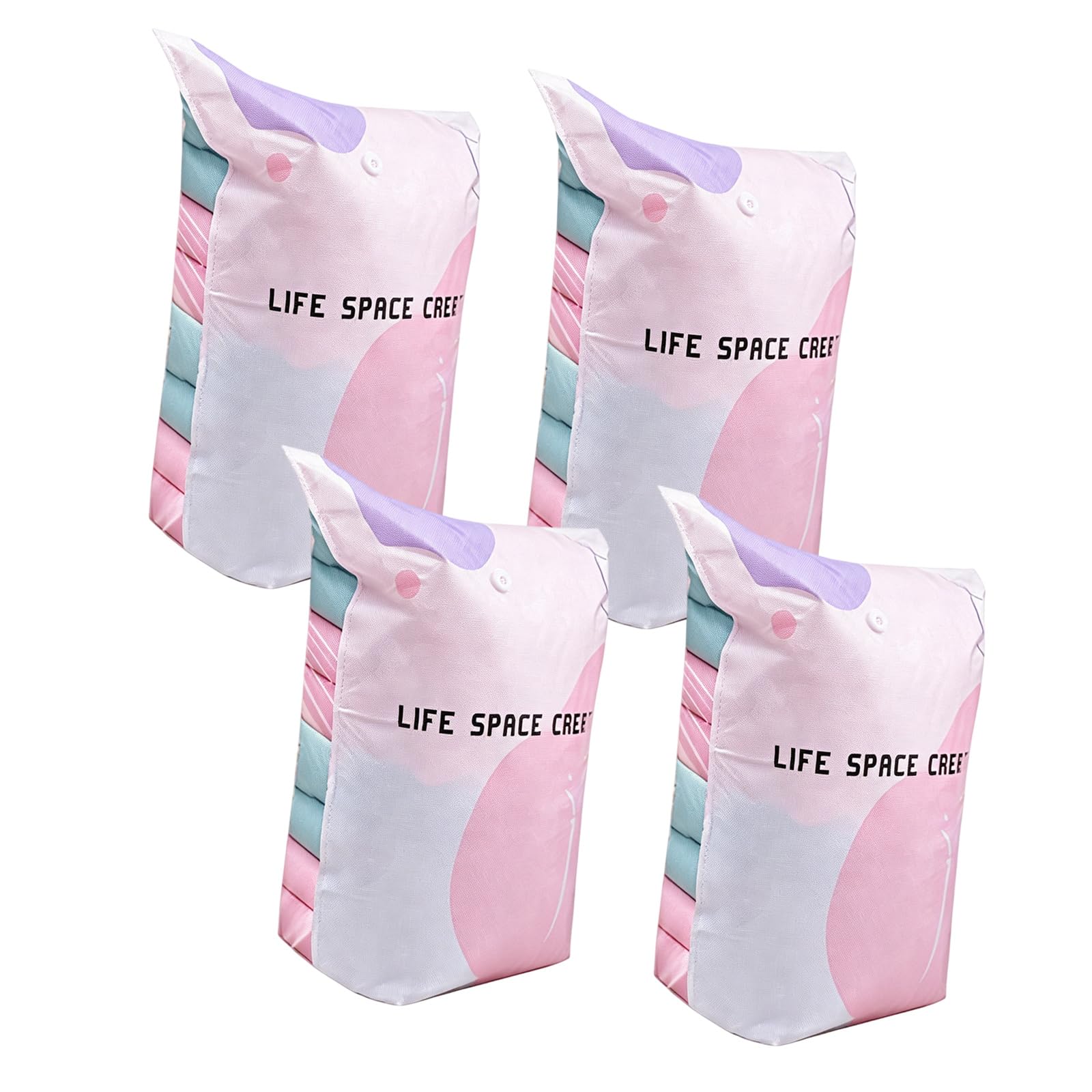 Vacuum Storage Bags Compression |Travel Extra Large Foldable | Space Saving No Pump | for Clothes Bedding Seasonal Storage