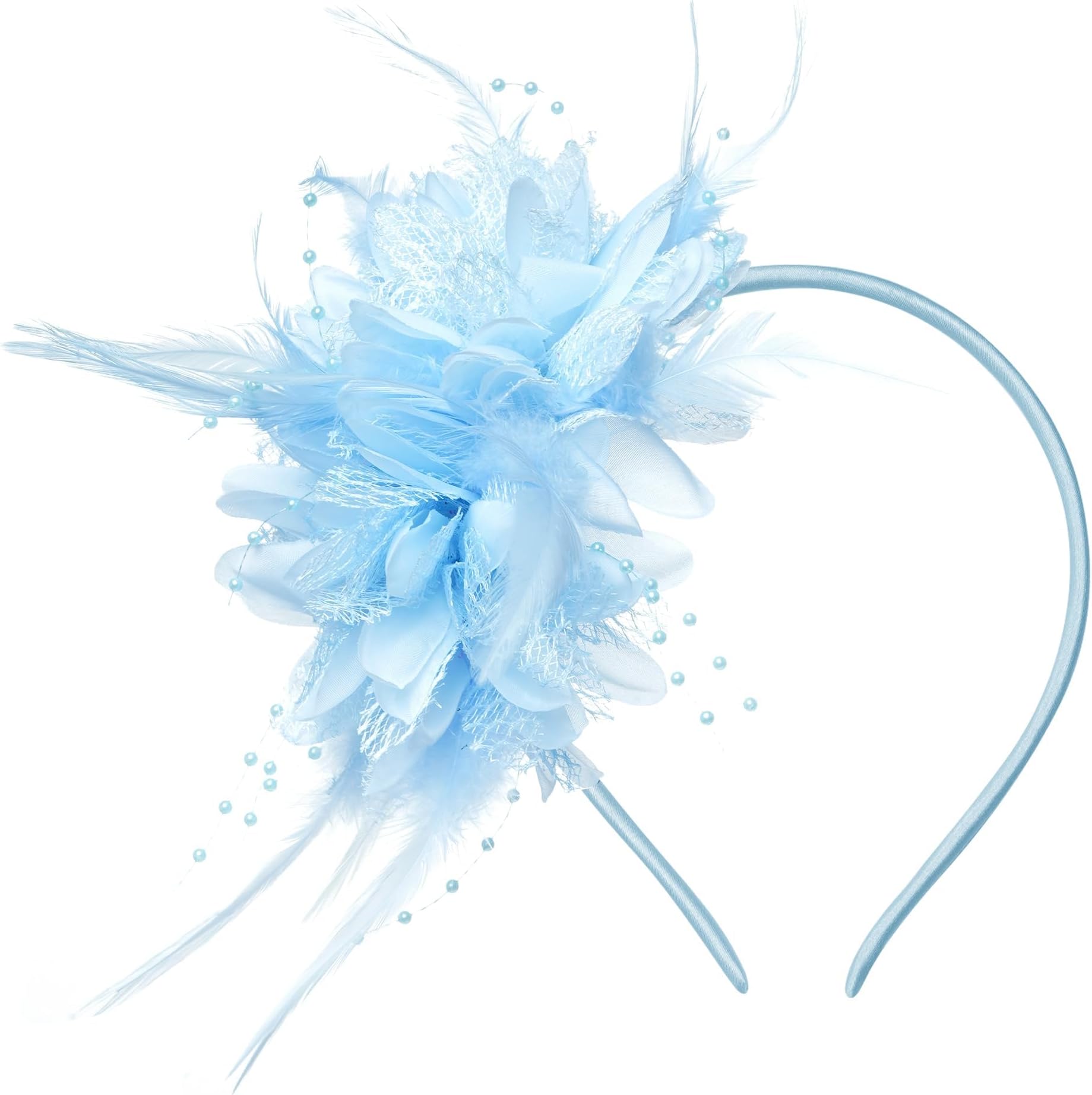 Fascinator Hats for Woman, Hat for Women Stylish, Retro Accessories for Women, Tea Parties, Cocktail Events, Derby Races, Suitable Gift for Fashionable Blue