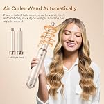 5 en 1 Set de brosse à cheveux pour sèche-cheveux, pince à cheveux avec Air Style Wrap Styler, Négatif Ionic Magic Style Set, Détachable Air Curler pour Volumizer, Straightener, L'essuyage