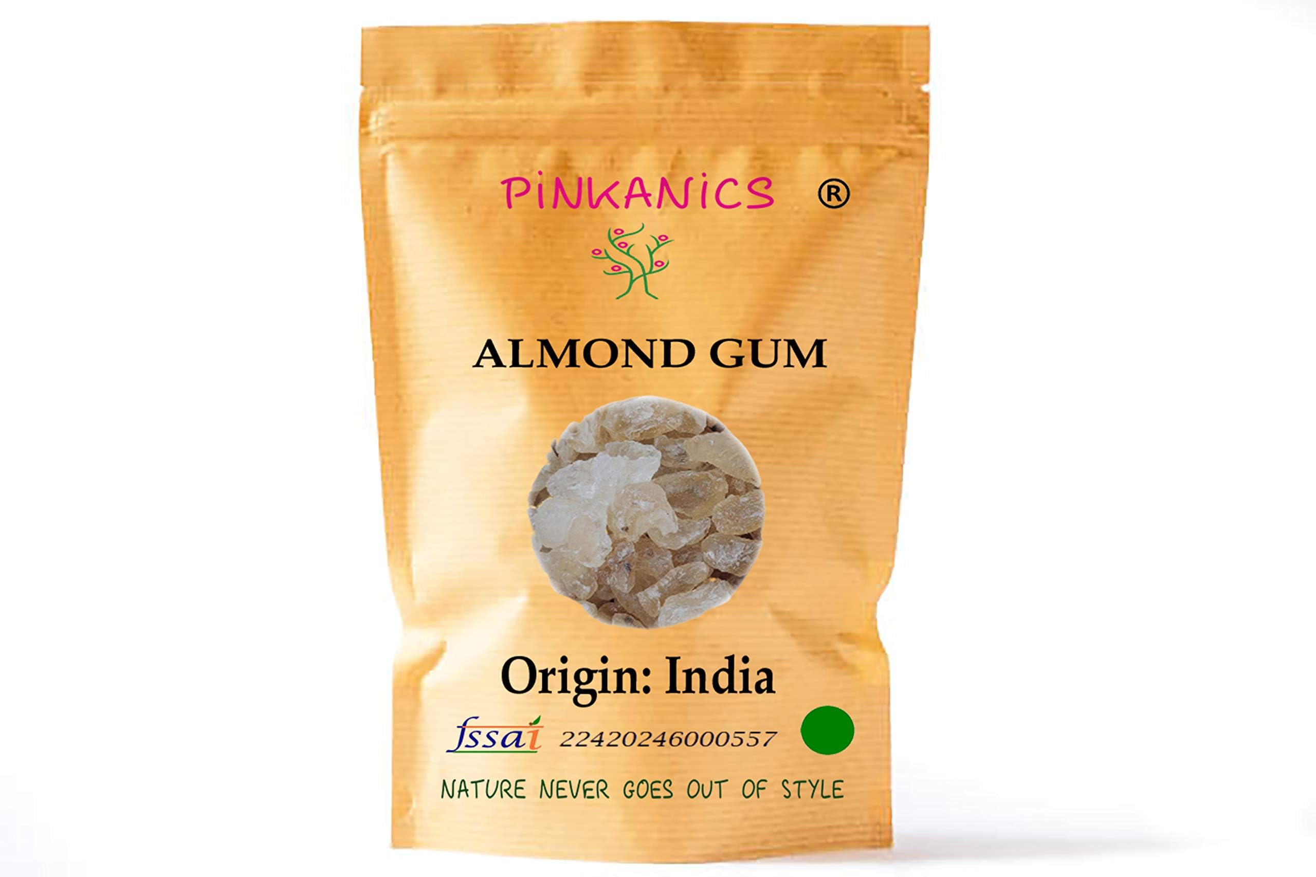 Unique Naturals (Almond Gum/Badam Pisin/Badam Gum) First Quality - 100% Natural -250 Grams