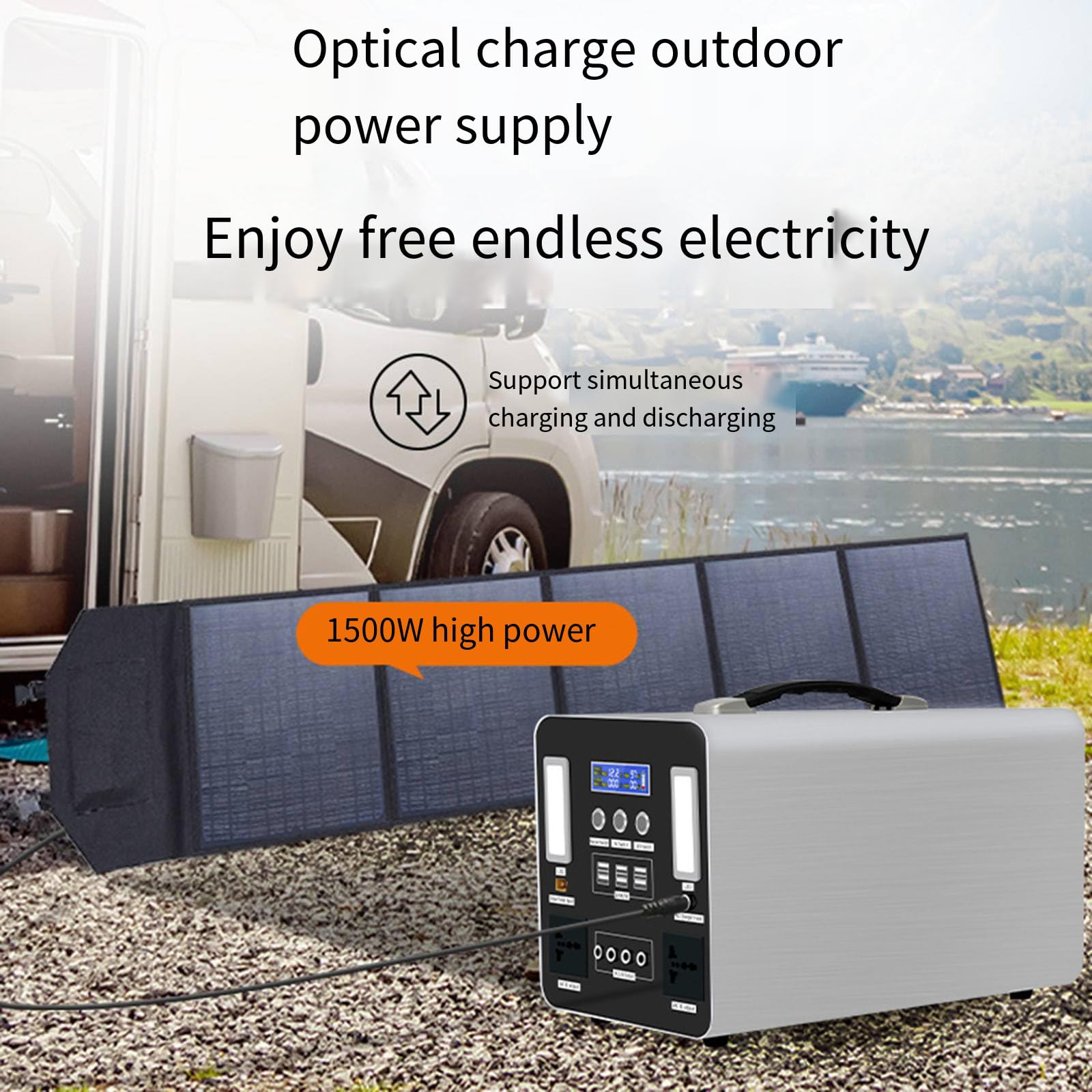 Batterie Portable Grande capacité 220 V, 1 000 W, pour Camping, randonnée, autonomie, Stockage d'énergie