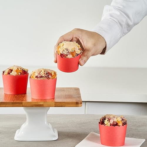 Miniatura 377 de Restaurantware Panificio Premium - Taza de papel Kraft de 10 onzas para hornear, tazas de papel para hornear, perfectas para magdalenas, cupcakes