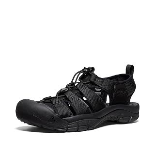 KEEN Women's Newport H2 Closed Toe Water Sandals, Black/Black/Black, 6.5