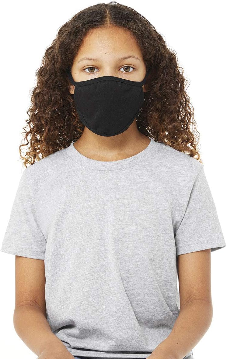 Bella Canvas Kids' Face Cover, Black, Youth