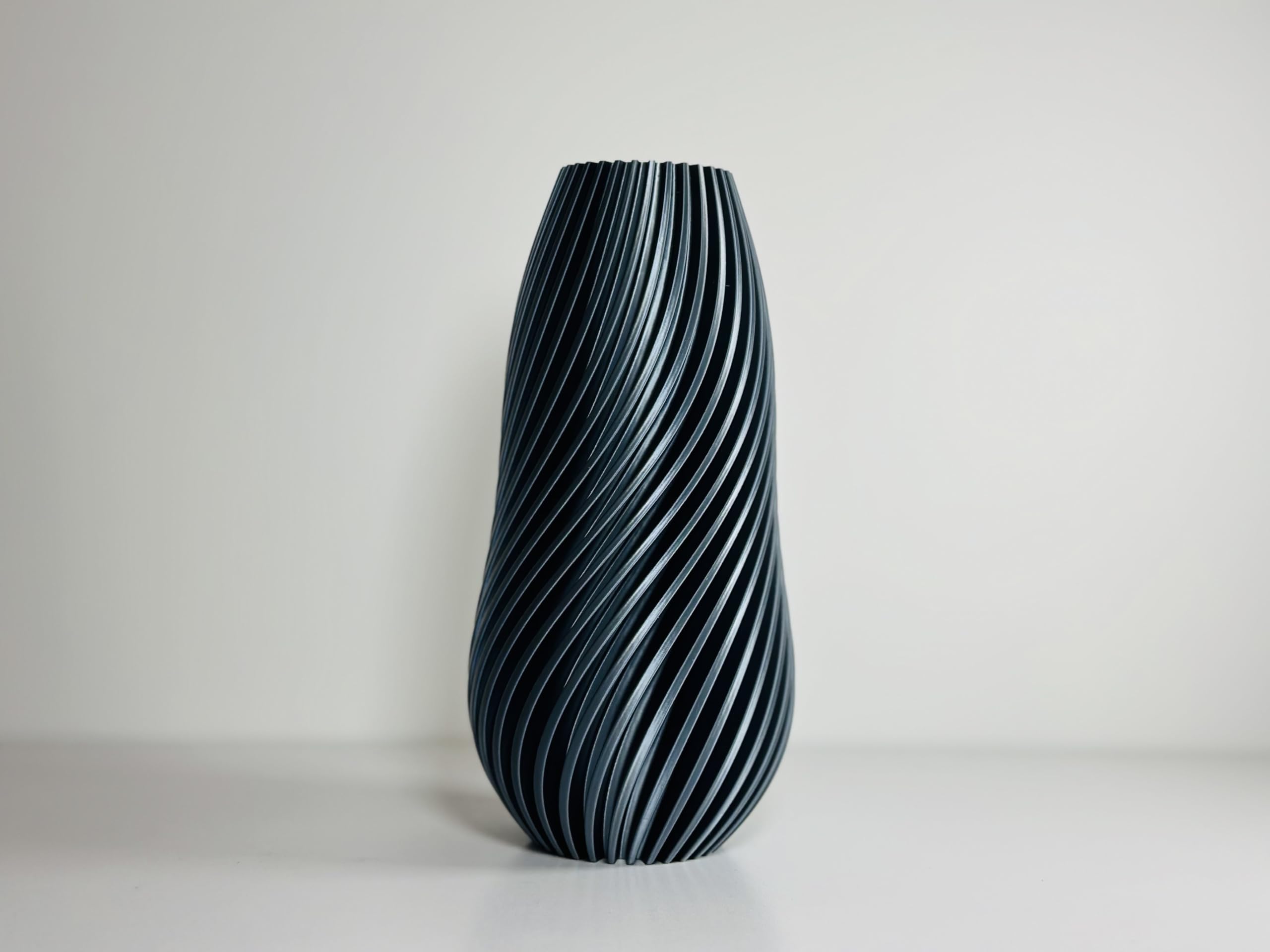 Vase chrome fait main 15 cm, vase design argenté décoration maison