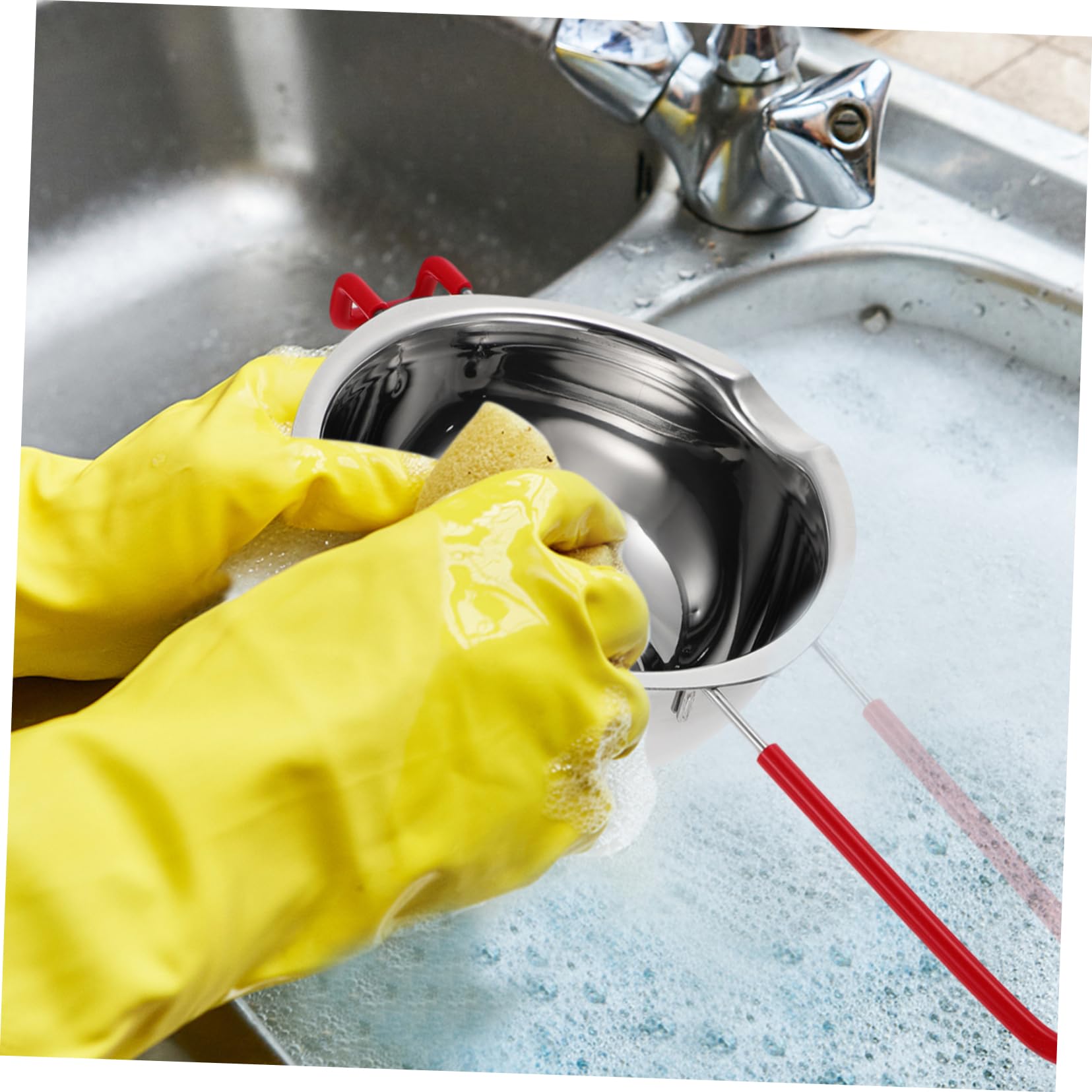 Totority Stainless Steel Melting Pot Picnic Cheese Fondue Set Cheese Fondue Pot