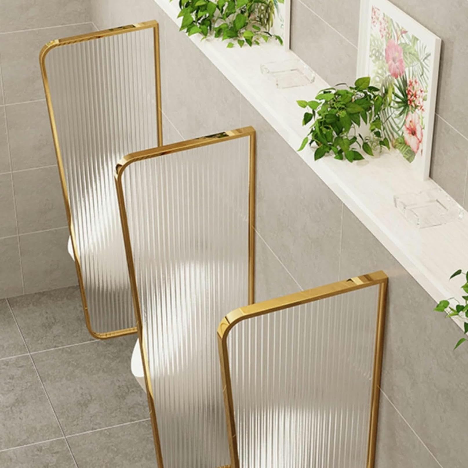 Divisorio divisorio per orinatoio, per servizi igienici da uomo, telaio in acciaio inox, per servizi igienici pubblici, hotel, bar e ristoranti