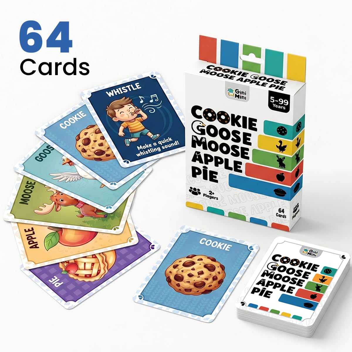 GiniMini Cookie Goose Moose Game - Family Card Game -2