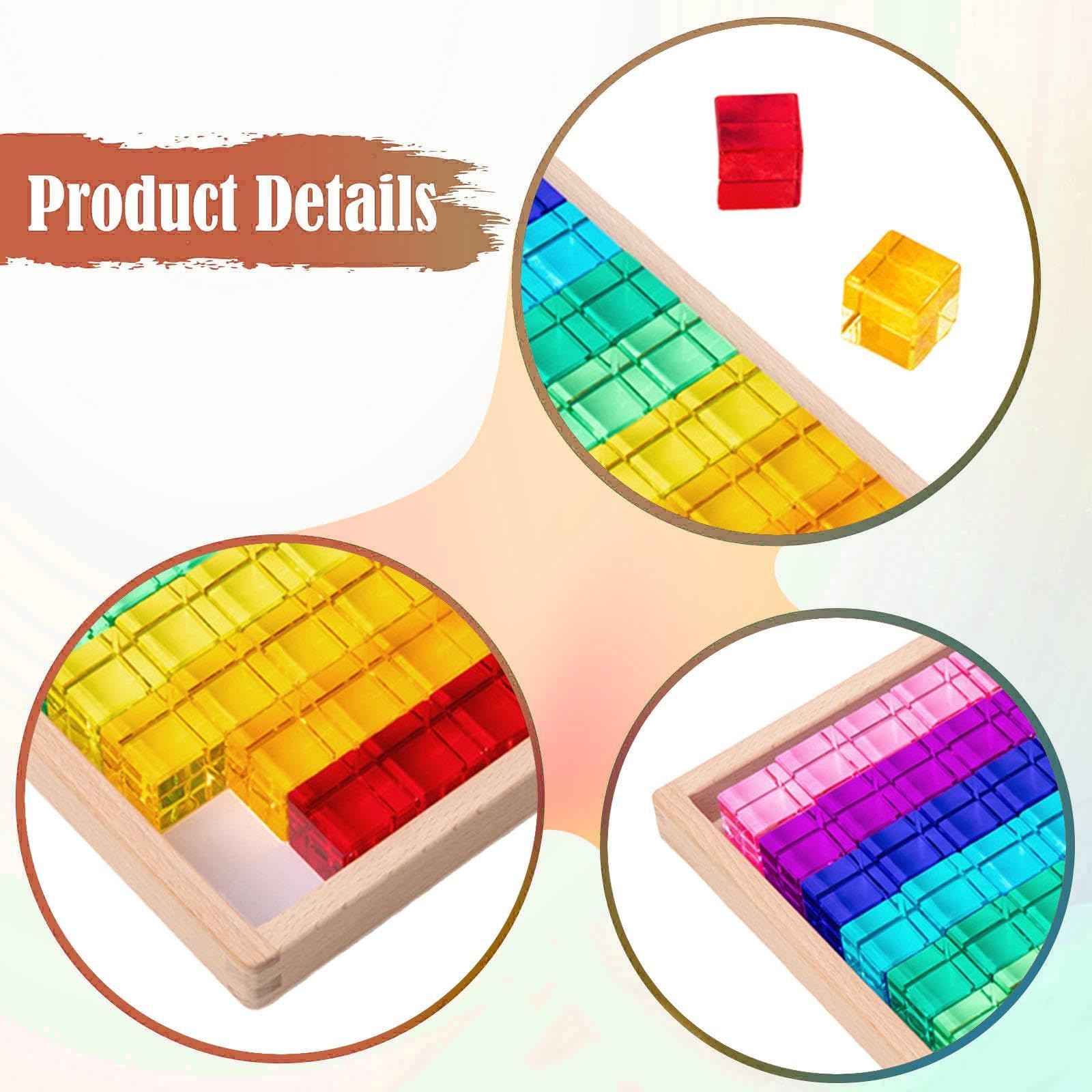 Cubos de Construcción Apilables para Fomentar La Motricidad Fina Y El Desarrollo Sensorial: ¡Ideal para Regalar!, 60 Piezas