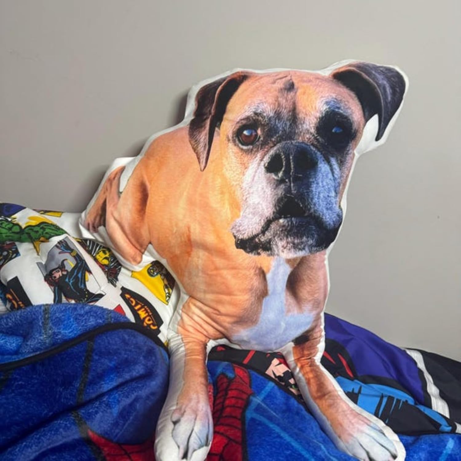 Custom Pet Pillow with Photo,Personalized Dog Cat Face Pictures Shaped Pillow,Double-Sided Printing,Customized Stuffed Animal Picture Pillows,Personalized Dog Memorial Gifts,Pet Gift (80cm)