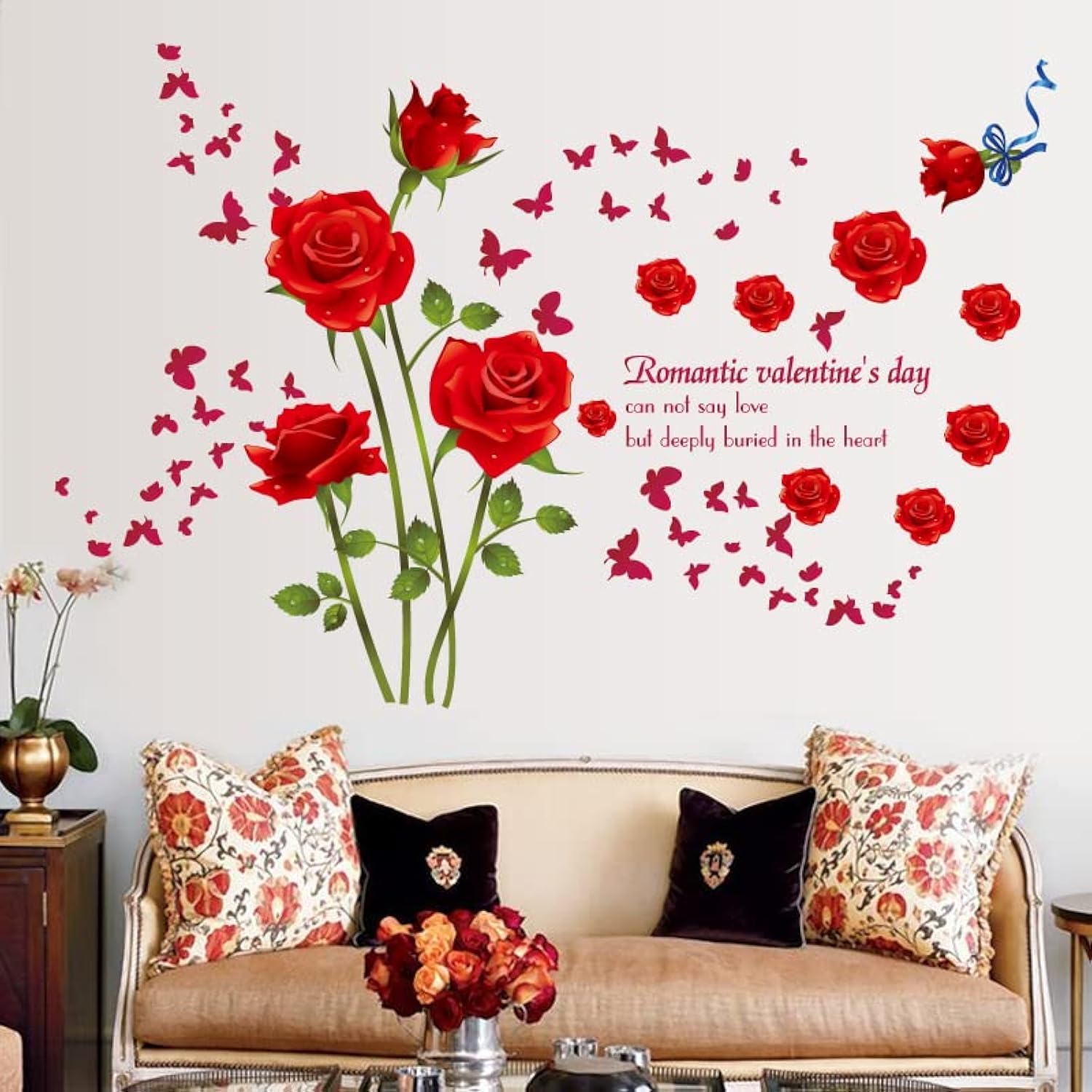 JAAMSO ROYALS Wall Stickers for Living Room Flowers, Floral Wall Stickers, Flower Sticker, Nature Wall Stickers, Garden Stickers for Walls of Home, Wall Stickers Flower Design (60 CMx 90 CM) (B0965MRGNZ) Amazon Price History, Amazon Price Tracker