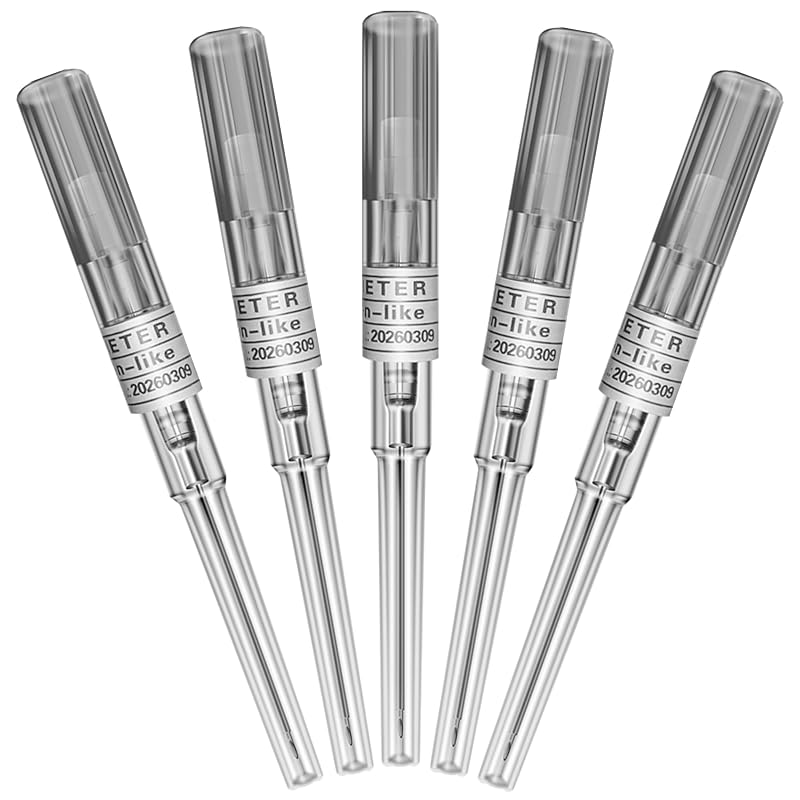 Agulhas cateter para piercing Autdor, aço inoxidável, 5 unidades, calibre 16G