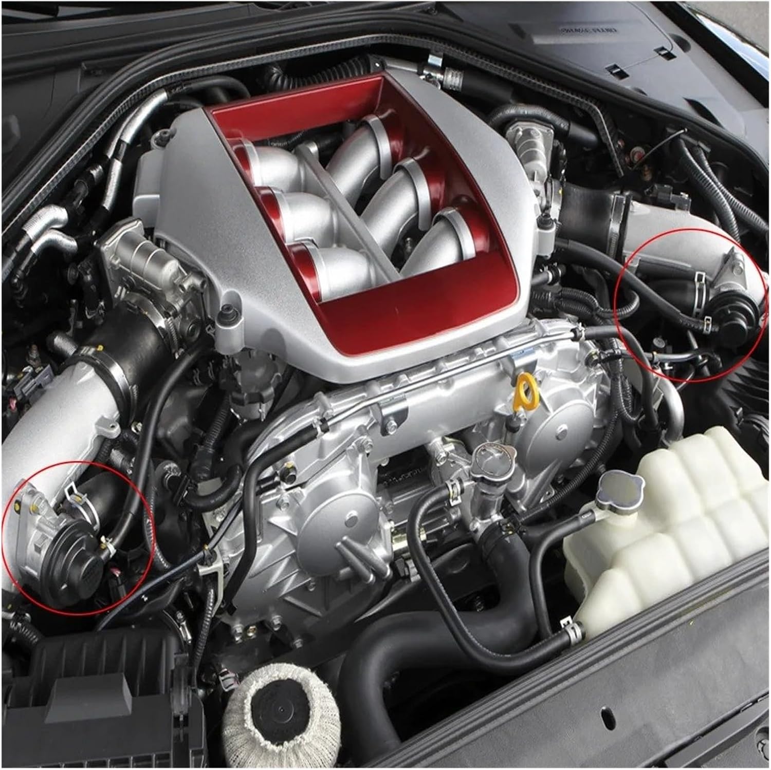 自動車エンジンEGR バルブ に適合する スカイライン R32 GT-R RB26 ステージア用 デュアルポートダンプブローオフバル