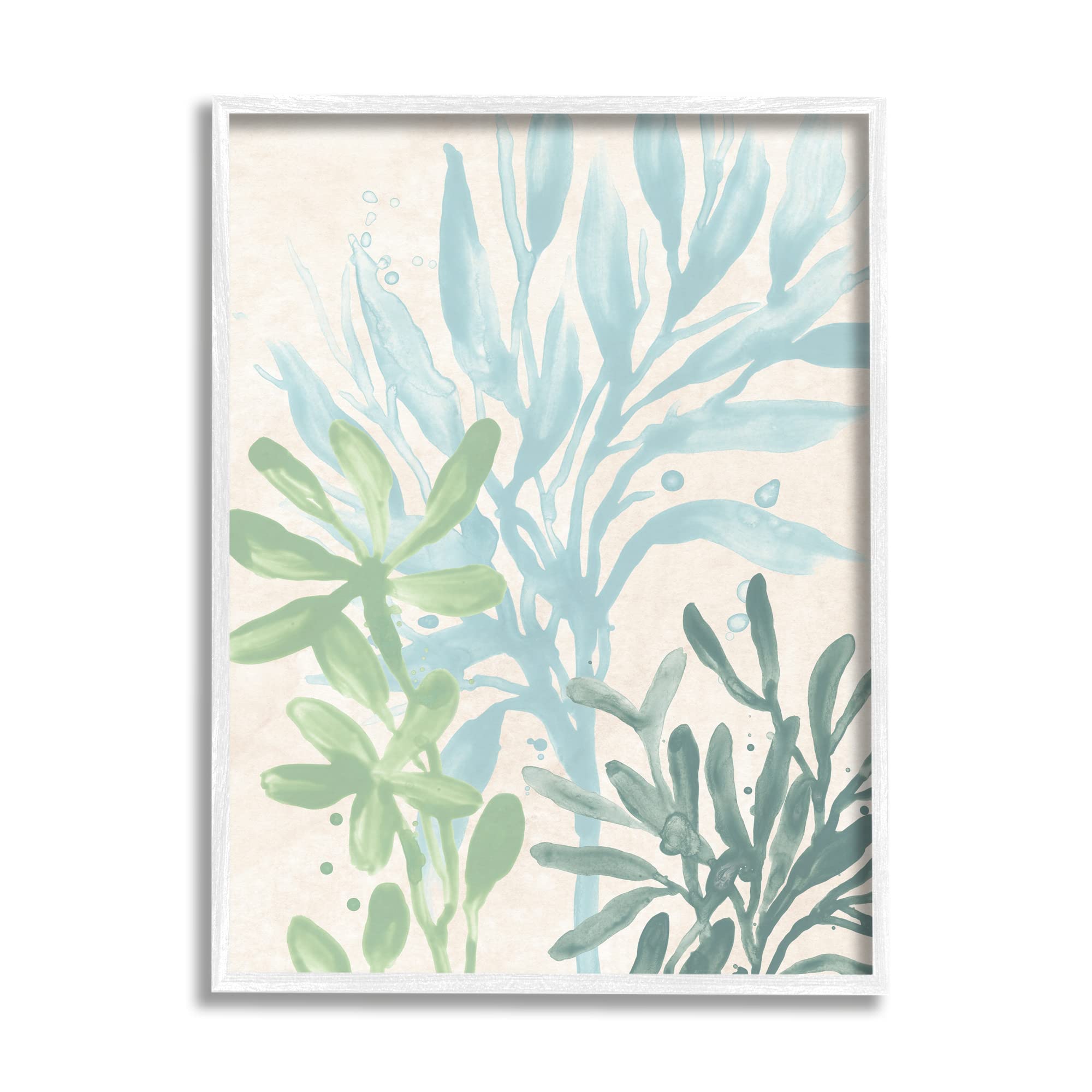 Stupell Industries Underwater Seaweed Botanicals Framed Wall Art, Design by June Erica Vess