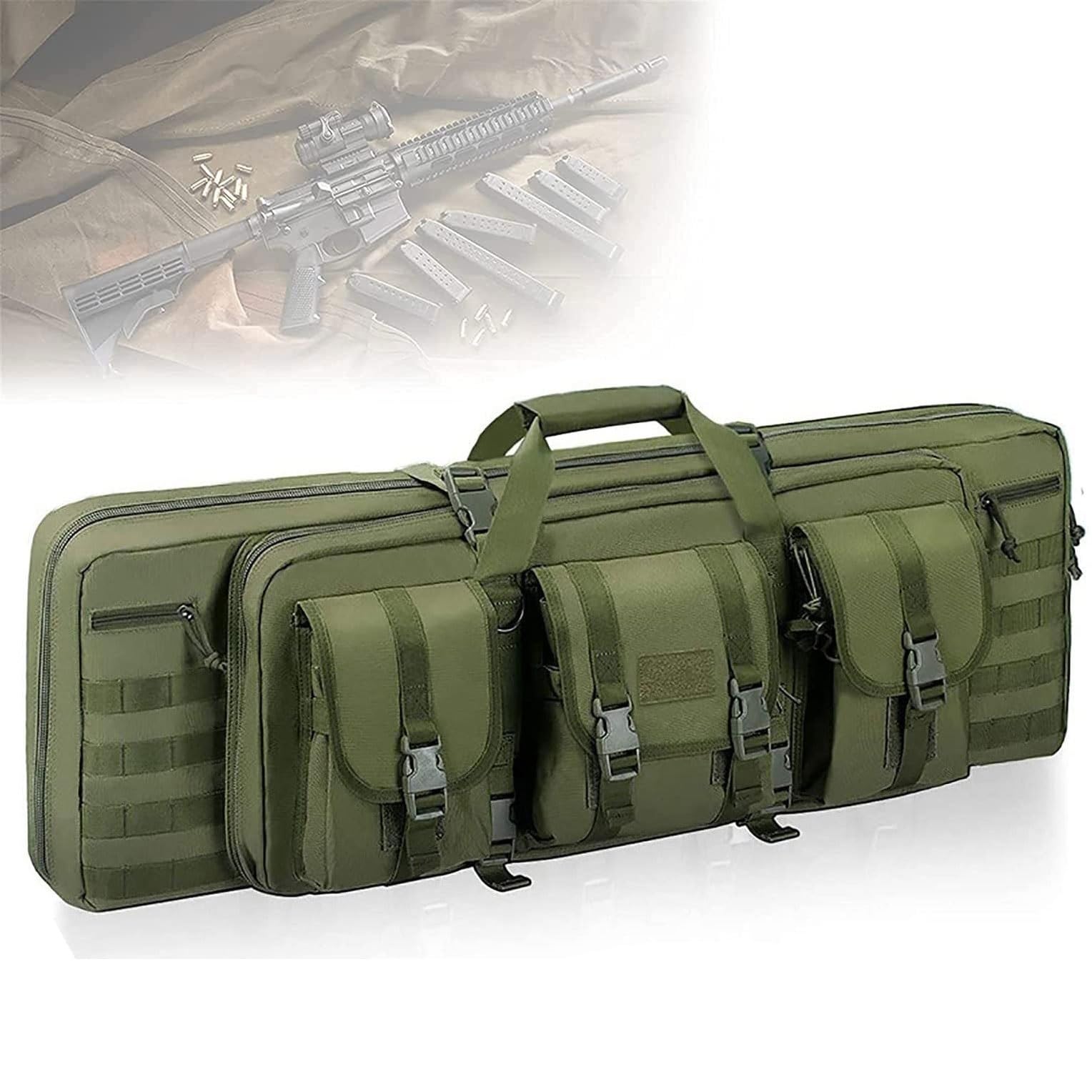 Custodie Per Carabine,Borsa Tattica Lunga per Trasporto Fucili Zaino Fucile Caccia Borsa Per Armi Portatile Fodero per fucile Per Pesca, Caccia, Tiro Sportivo