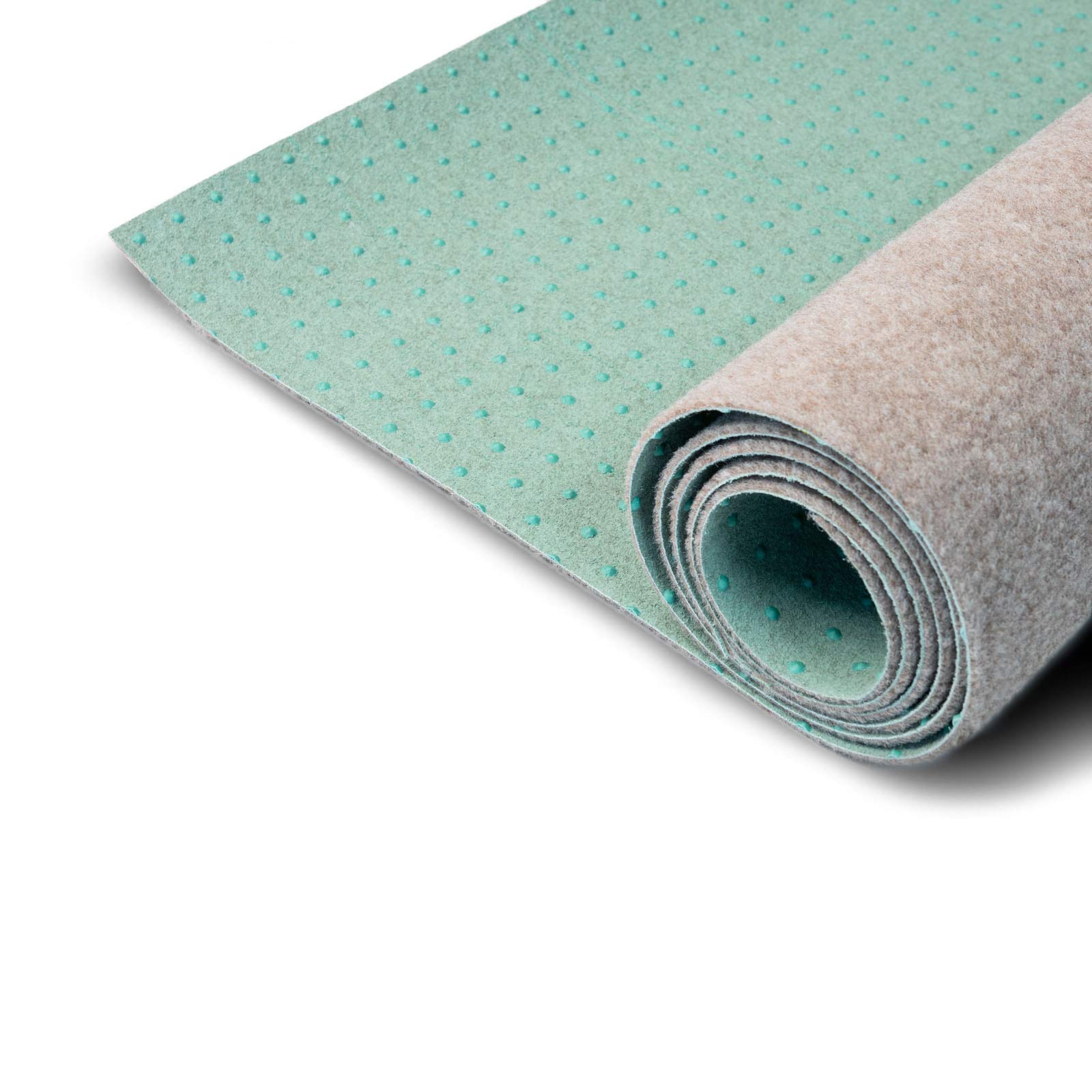Prato Sintetico da Esterno Drenante - Farbwunder Pro - Tappeto Erba Sintetica per Terrazzo - Moquette da Esterno a Rotoli in Vari Colori, al Metro - 200x400 cm - Beige