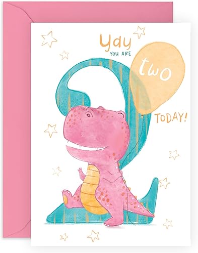CENTRAL 23 Tarjeta de segundo cumpleaños para niña, tarjeta de cumpleaños de hija de dos años, tarjetas de felicitación para bebé de 2 años, tarjeta CENTRAL 23 Tarjeta de segundo cumpleaños para niña, tarjeta de cumpleaños de hija de dos años, tarjetas de felicitación para bebé de 2 años, tarjeta