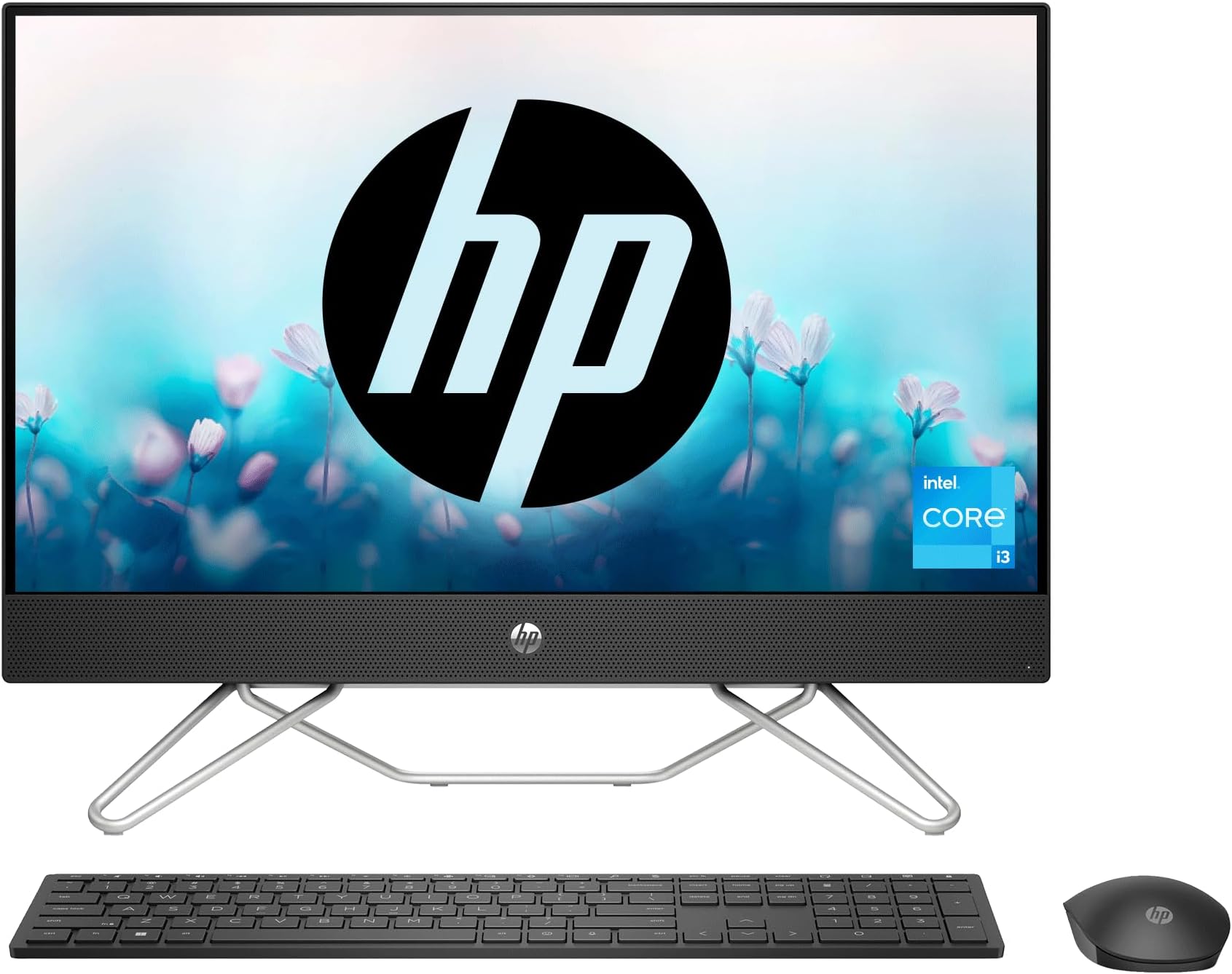 All-in-One PC 12th Gen Intel Core i3-1215U 24-inch(60.5 cm) FHD Desktop (8GB/512GB/Win 11/Wireless Keyboard and Mouse Combo/IR Privacy Camera/Intel UHD Graphics/MSO/Jet Black) 24-cb1802in