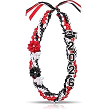 Lyrow 50 2026 Graduation Lei Double Braided Strands Graduation Ribbon Leis with 4 Satin Flowers Congrats Graduates Money Leis Class of 2026 Gift for Men Women