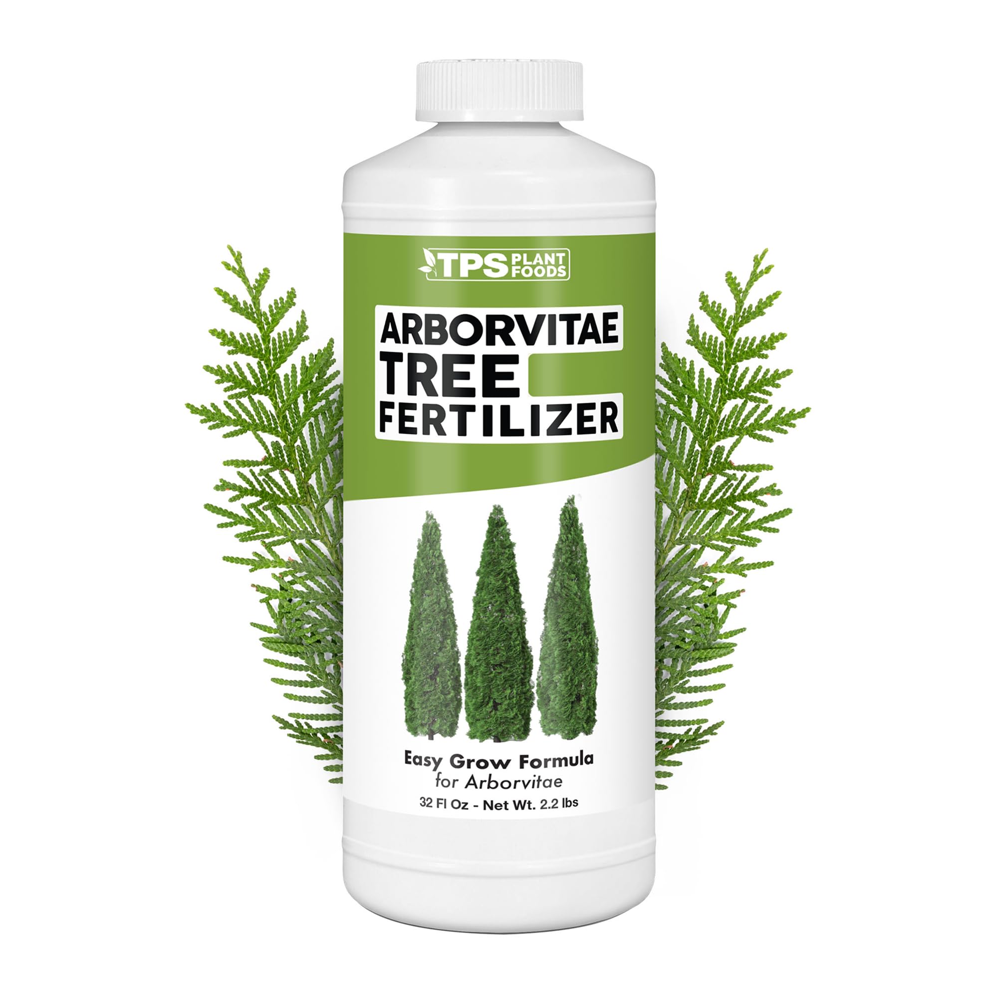 Arborvitae Tree Fertilizer for All Arborvitaes, Evergreen Shrubs and Thuja Trees, Liquid Plant Food, 32 oz (1 Quart)