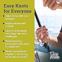 Vista 4 de KNOT KNEEDLE The Epic – Advanced Fishing Knot Tying Tool for 25+ Knots – Fast, Easy Knot Tyer for Fly Fishing, Small Tippet, and Weak Grip Strength