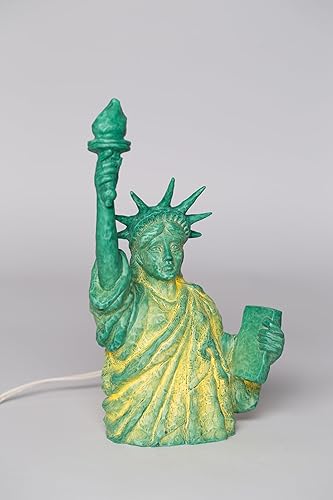 Miniatura 8 de Cosmos Gifts Fine Porcelain Statue of Liberty Tabletop Night Light Figurine, 11 in