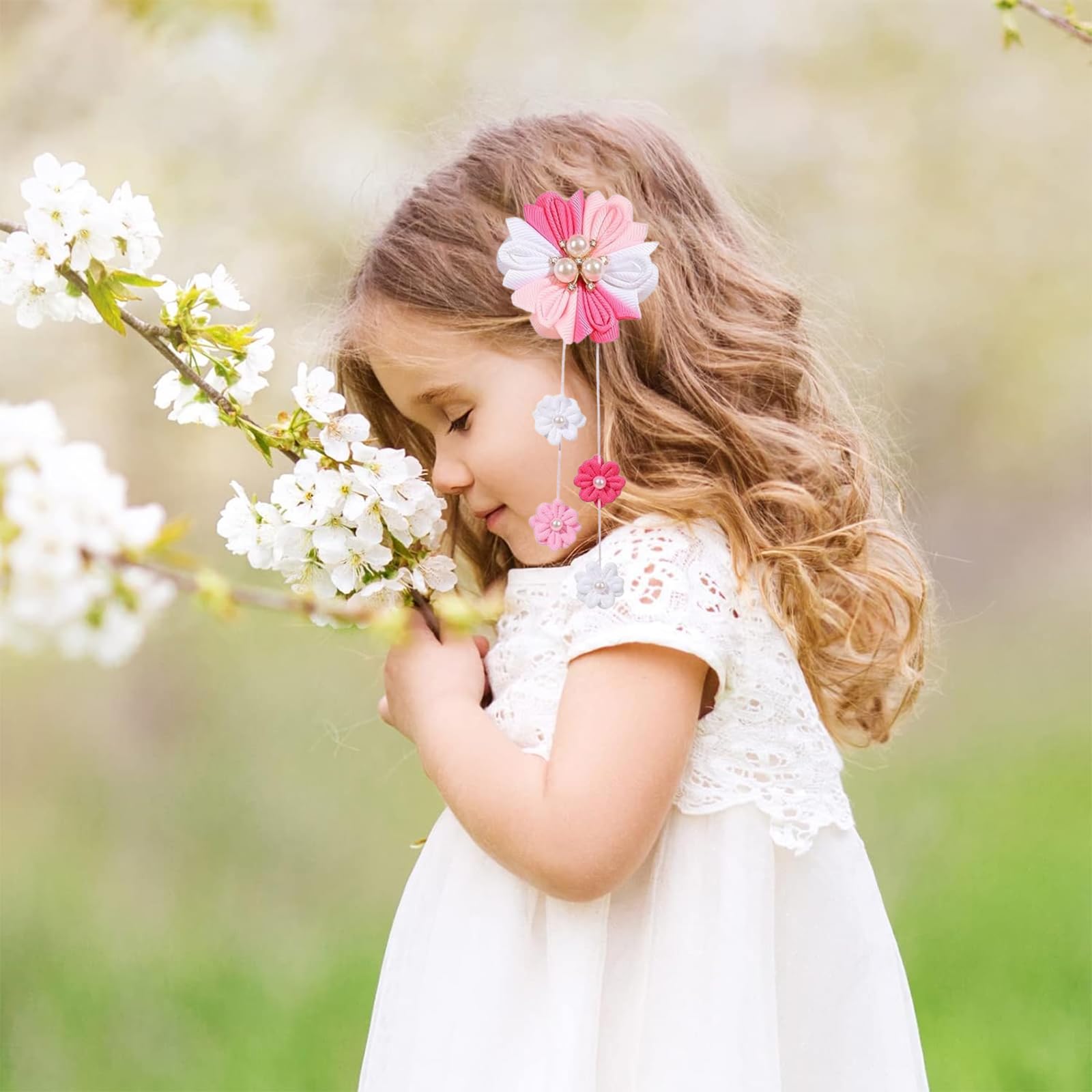 ASOMI Hair Bows for Girls Flower Hair Accessories for Girls Grosgrain Ribbon Bows with Alligator Clips - Image 4