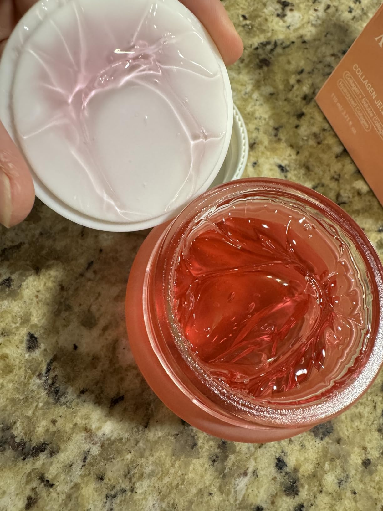 Olephira XUEYI Collagen Jelly Cream, Improve Firmness Elasticity Hydrating Nourishing Revitalizing for Soft Smooth SkinHydrolyzed Collagen Booster Gel Serum for Microcurrent Face Massagers