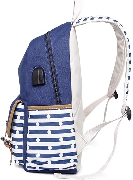 Zaino Scuola Ragazze Con Farfalla 3D Glitter - Zaino Kawaii Impermeabile, Design Carino, Colore Blu - 2