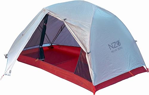 Miniatura 1 de Near Zero Tienda de campaña ultraligera para mochileros para 2 personas, 2 puertas, 20D Ripstop impermeable sellado, independiente, mosca lluvia, 3