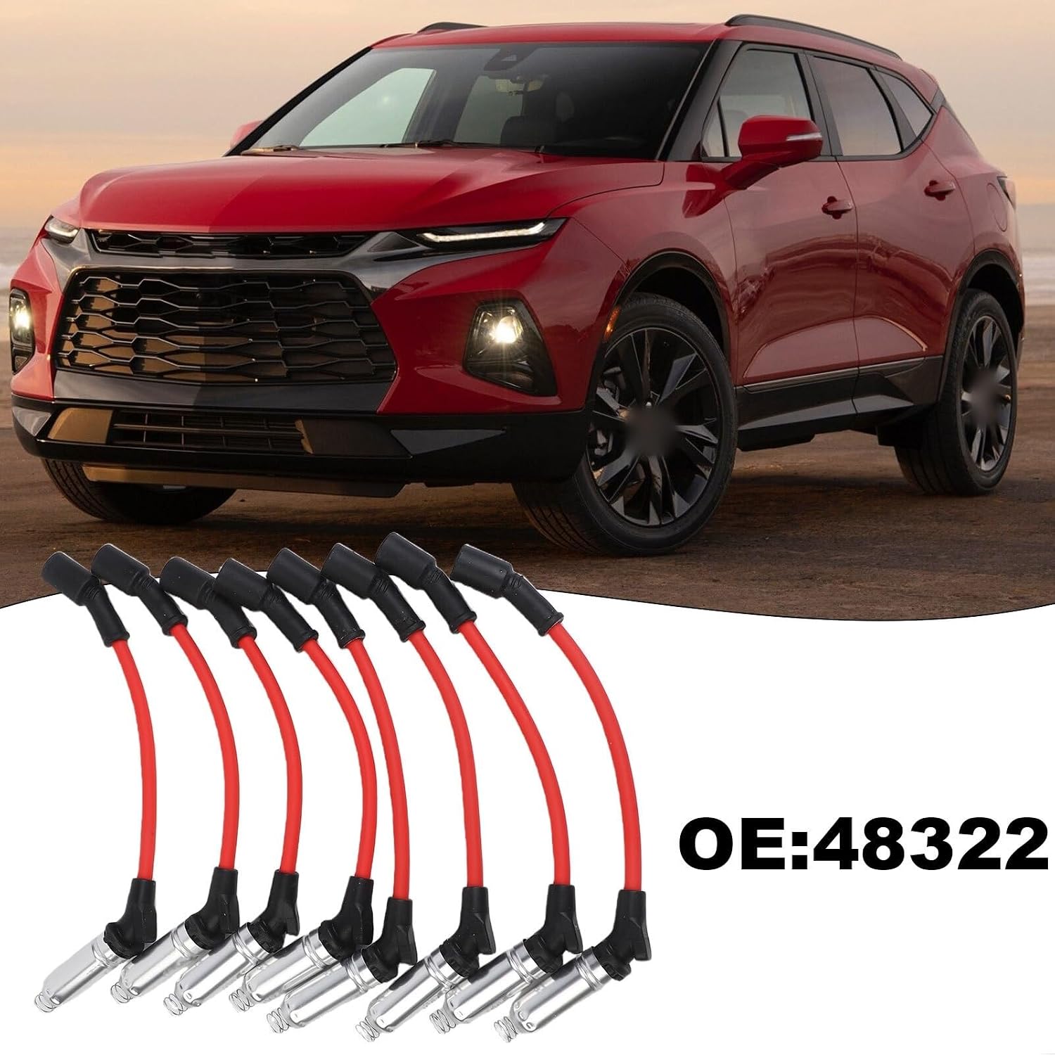 Improve Fuel Economy Ignition Wires Voltage Optimize Engine Performance Car Upgrade Efficiency(10mm)