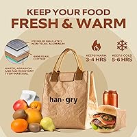 Vista 5 de VonNova Lonchera aislada para mujer con aislamiento premium de 4mm, linda lonchera grande de 7L para la oficina, lonchera pequeña duradera