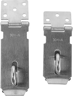 OSALADI Padlock Latch 2Pcs Lock Door Hasp Lock Door Clasp Hasp Lock Stainless Steel Latches Barn Door Lock