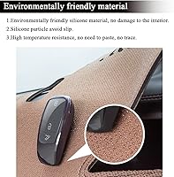 Vista 7 de Rifoda Alfombrilla para cubierta de tablero de Toyota Camry para Camry 2021, 2020, 2019, 2018, material de cuero, cubierta de parasol