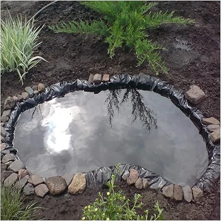 Image NEFSO Garden Pond Liner Reinforced Durable Watertight Pond Lining, Heavy Duty HDPE Water Features Streams Small Pond (Color : Black, Size : 5x8m) (Black 9x20m) Image NEFSO Garden Pond Liner Reinforced Durable Watertight Pond Lining, Heavy Duty HDPE Water Features Streams Small Pond (Color : Black, Size : 5x8m) (Black 9x20m)