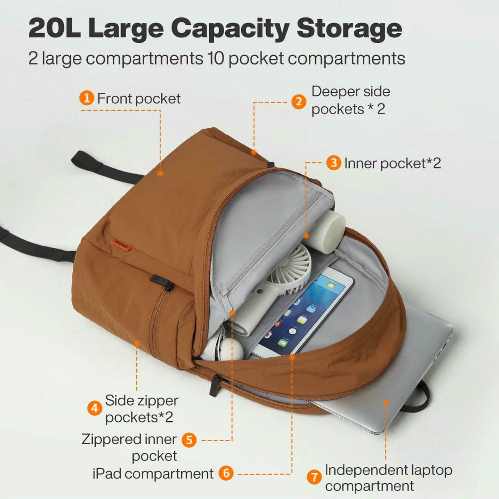 Schulrucksack Leichte Outdoor-rucksäcke Für Männer Und Frauen, Lässige Tragbare Laptop-rucksäcke, Reise-schultaschen, Wasserdicht Langlebig, Kleine Wandertaschen -grau-17 Zoll