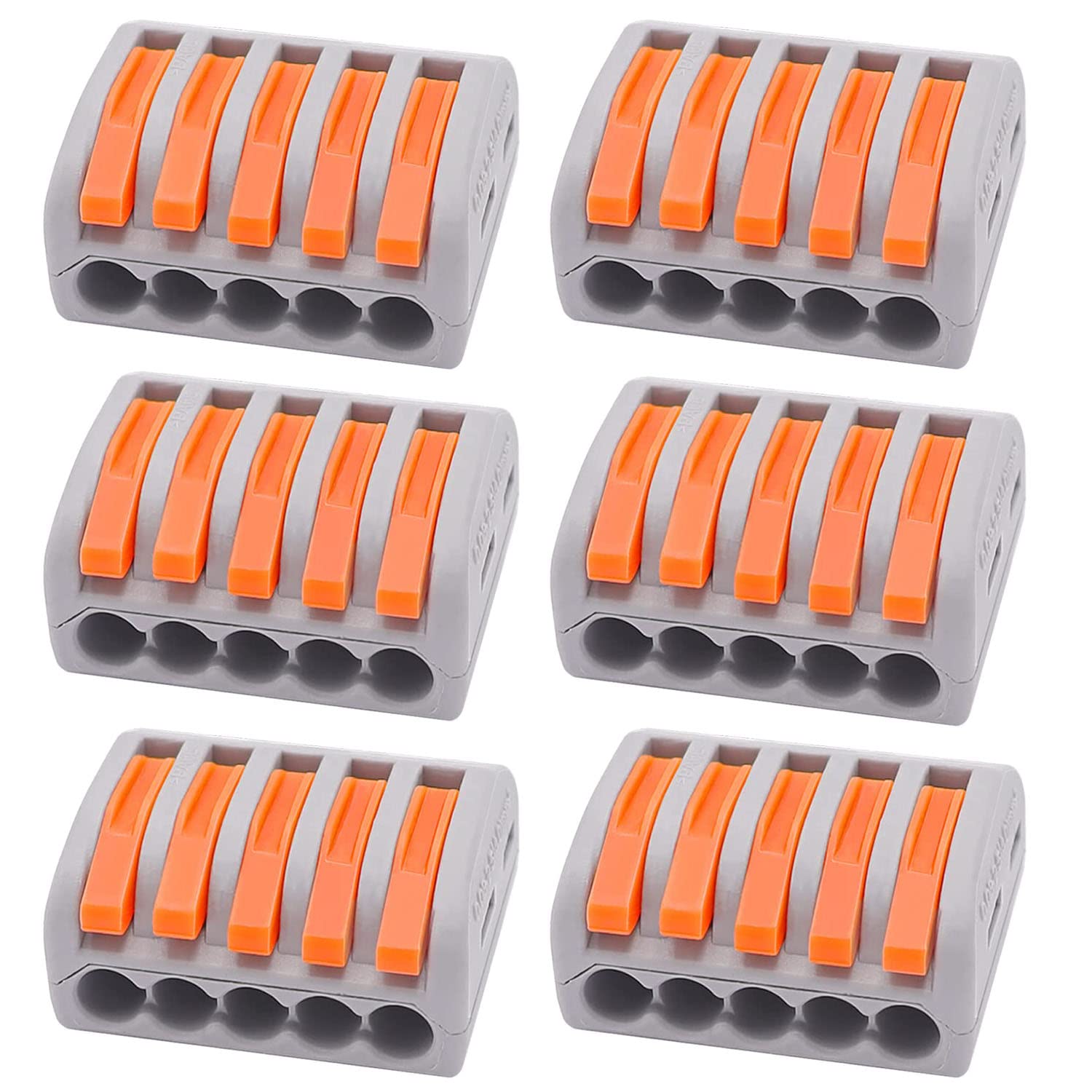 See full amazon price history chart for WOODTULA Lever-Nut Wire Connectors - Compact Wire Connector Conductor - Splicing Connectors - 5 Port Electronic Connector (6pcs, 5-Port, Orange) WOODTULA Lever-Nut Wire Connectors - Compact Wire Connector Conductor - Splicing Connectors - 5 Port Electronic Connector (6pcs, 5-Port, Orange) (B0C5TJCLR4) Amazon Price History, Amazon Price Tracker