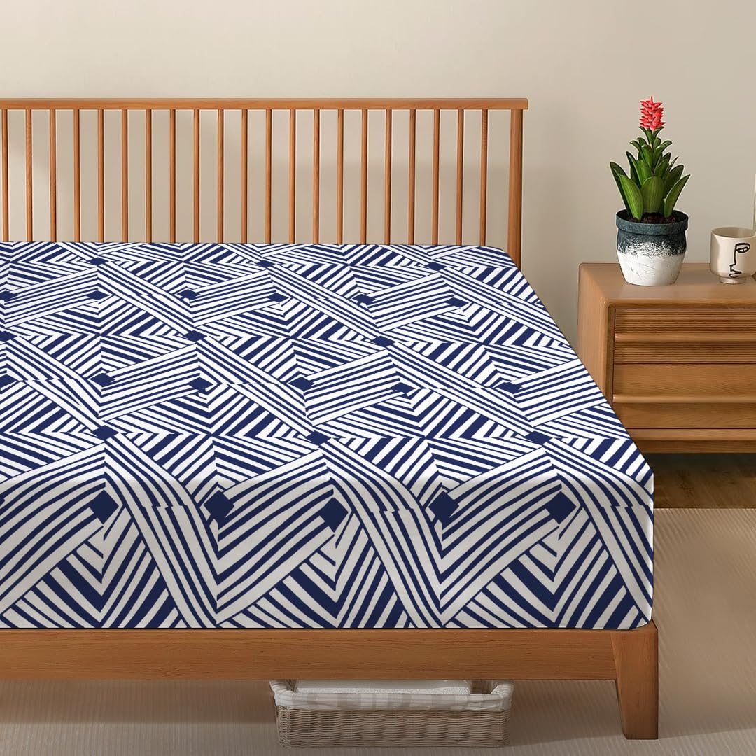 EverSoft Bedding Pack of 2 Single Size Fitted Sheets Premium Extra Deep 35cm Pocket Bed Linen Bottom Floral Printed Mattress Cover Twin Pack