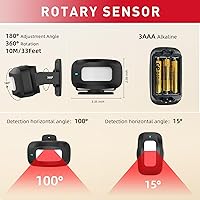 Vista 8 de CallToU Alarma inalámbrica con sensor de movimiento, detector de alarma de movimiento para interiores, alarmas de cama para pacientes ancianos