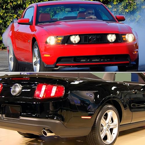 Miniatura 10 de Para 2010 2011 2012 2013 2014 Ford Mustang parachoques delantero trasero lateral luces de marcador completo ámbar y rojo Led lámparas ahumadas lente