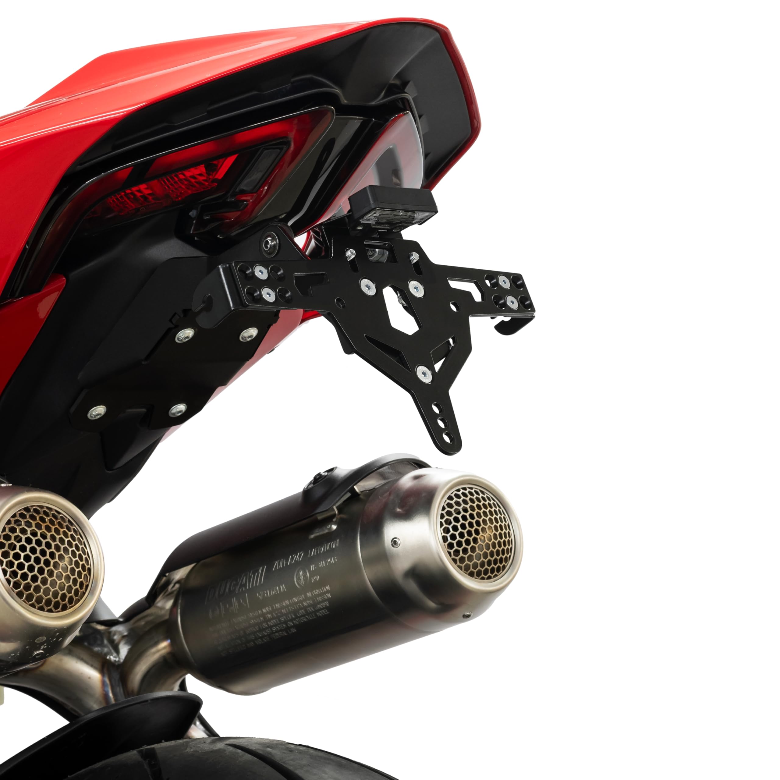 ZIEGER Soporte de matrícula Pro para montaje trasero compatible con: Ducati Panigale V2 Francia