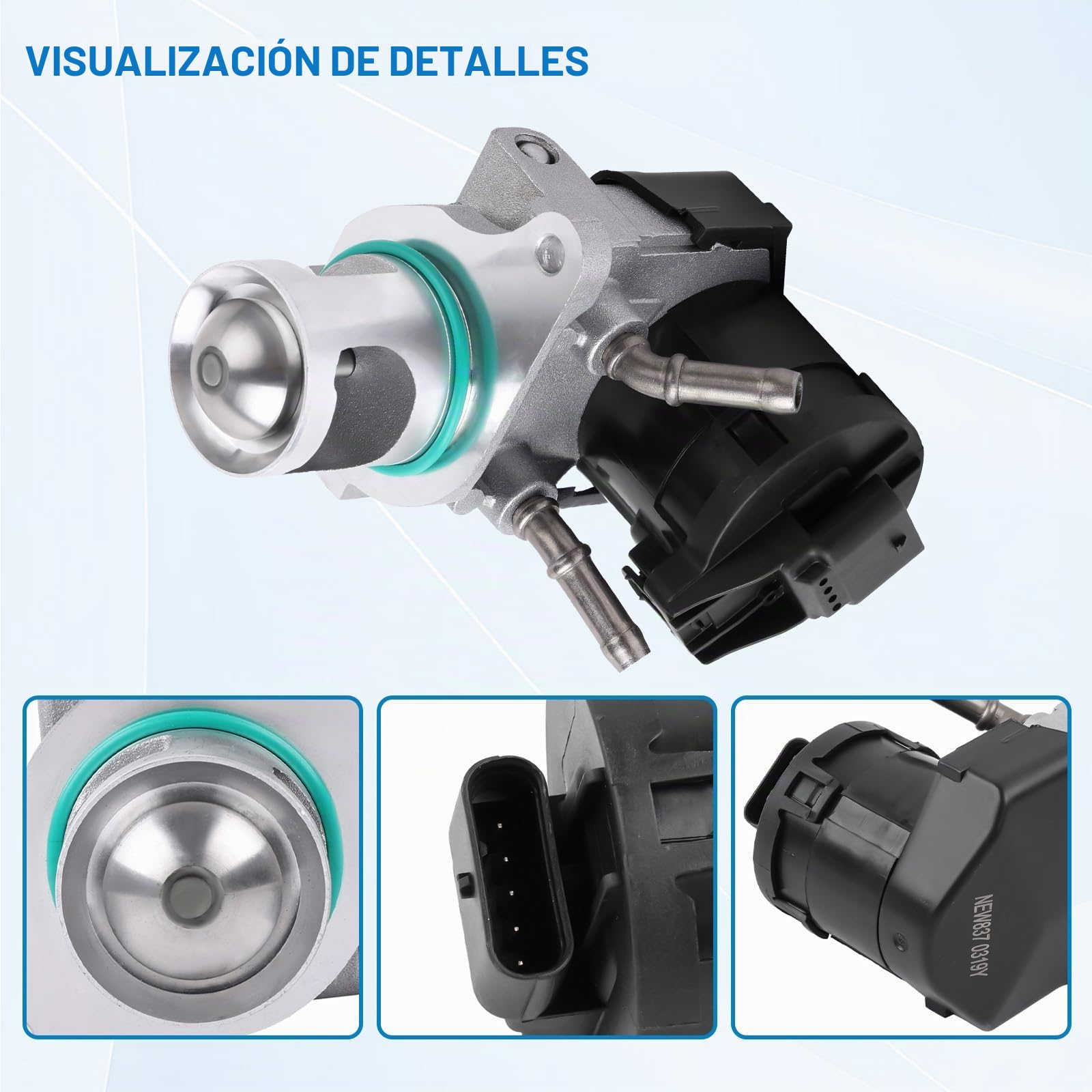 Reemplazo de válvula EGR para E60 E61 E70 E72 E81 E82 E83 E84 E90 E91 E92 E93 X1 X3 X5 X6 N47 N57 Accesorio para coche Números de pieza: 11717805447 11717810871