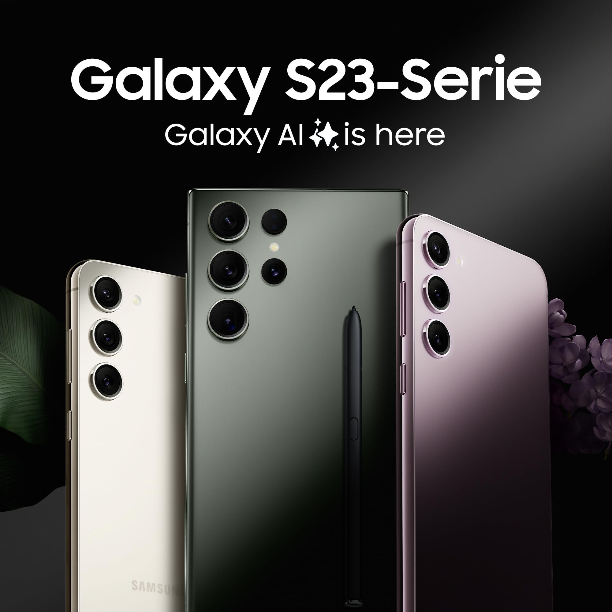 Samsung Galaxy S23 Ultra AI-Android-Smartphone, 256GB, 5.000mAh Akku, Smartphone ohne Vertrag Phantom Black inkl. 36 Monate Herstellergarantie [Exklusiv bei Amazon]