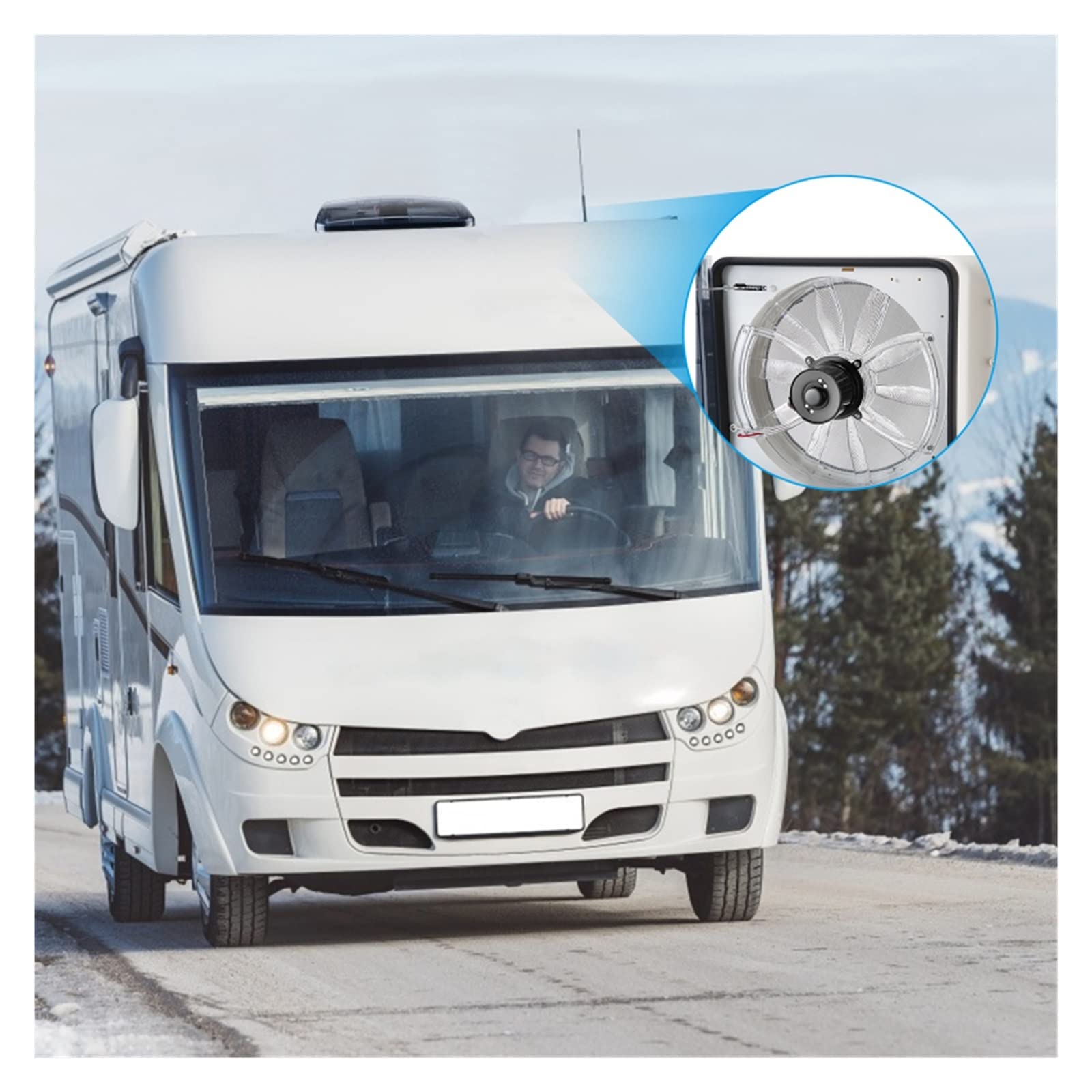 Ręczny Wentylator Dachowy RV Wentylator Wentylacyjny RV Z Dwukierunkowym Wentylatorem Wyciągowym 12 V Do RV Z 3-biegowym Wlotem I Wylotem