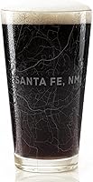 Vista 16 de ALBUQUERQUE NEW MEXICO Engraved City Street Map Beer Pint Glass Perfect Drinking Gift Idea & Unique Decor!