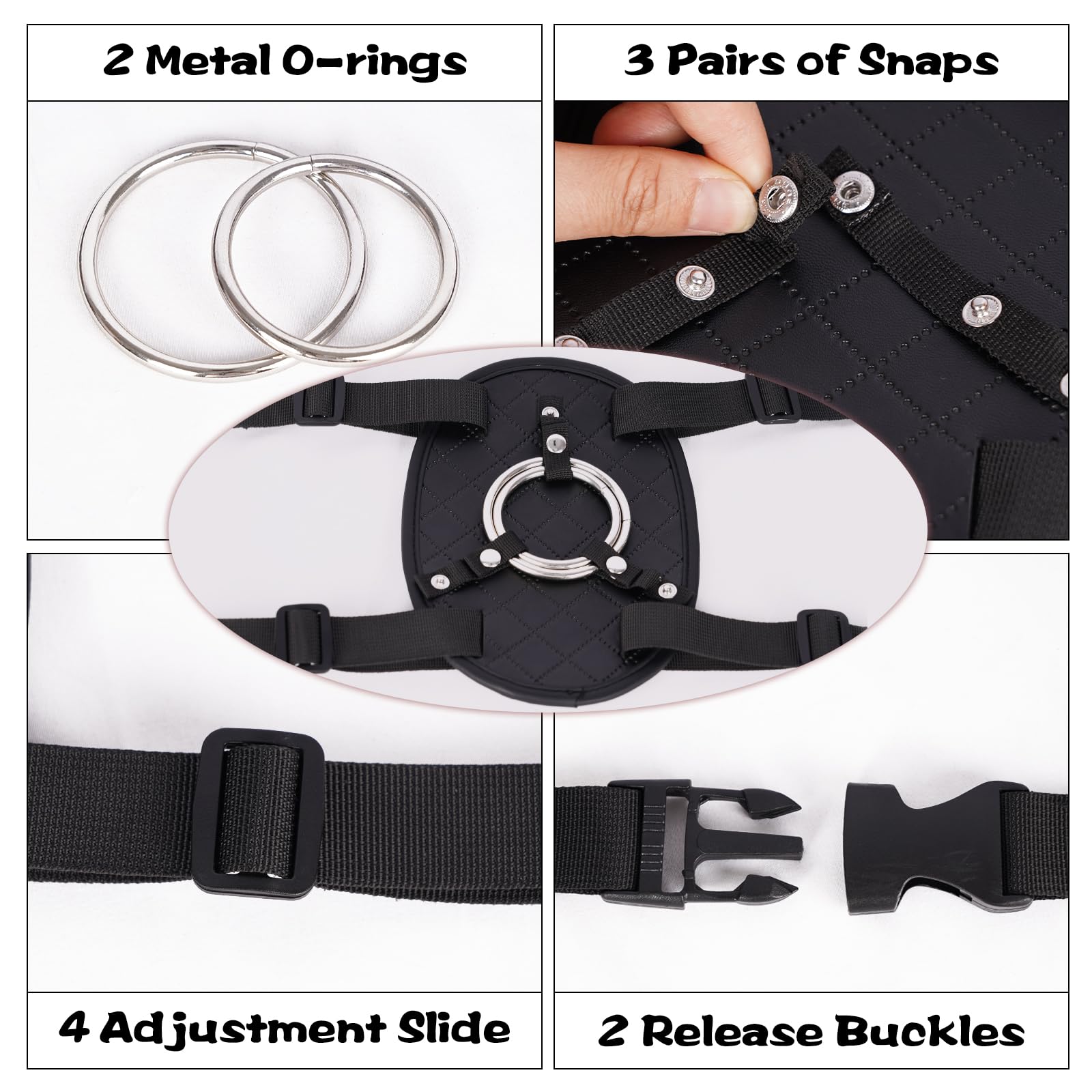 Suction Cup Dildo Mount, Fantasy Dildo Holder Saddle Machine, Strap on Pillow Towel Chair Bench Furniture Thigh, Fits Small&Big Dildos, BDSM Straps Harness Accessory for Adult Solo Sex Toys: Black