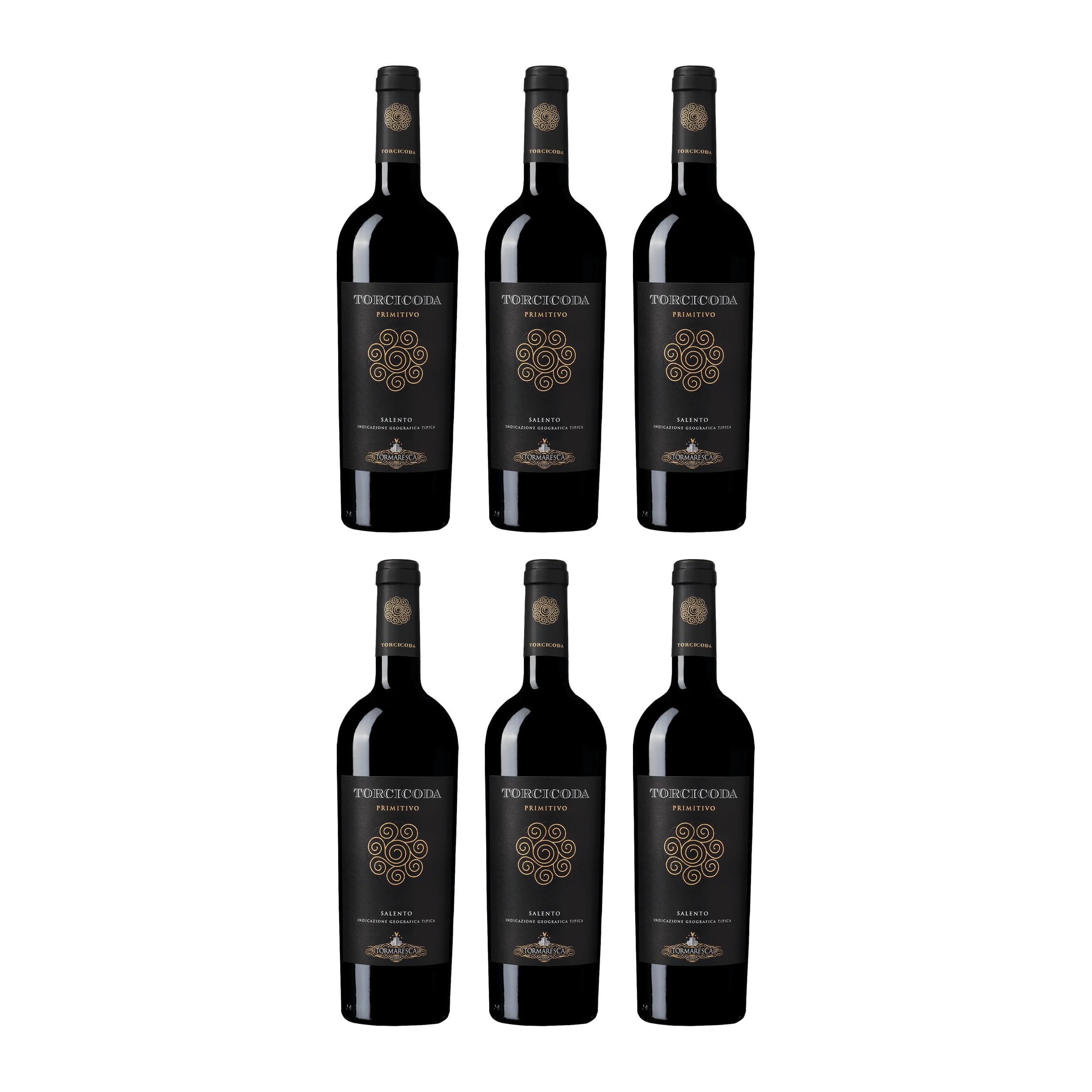 Tormaresca Torcicoda Primitivo Salento IGT trocken Rotwein Italien inkl. Feinwert E-book (6 x 0.75 l)