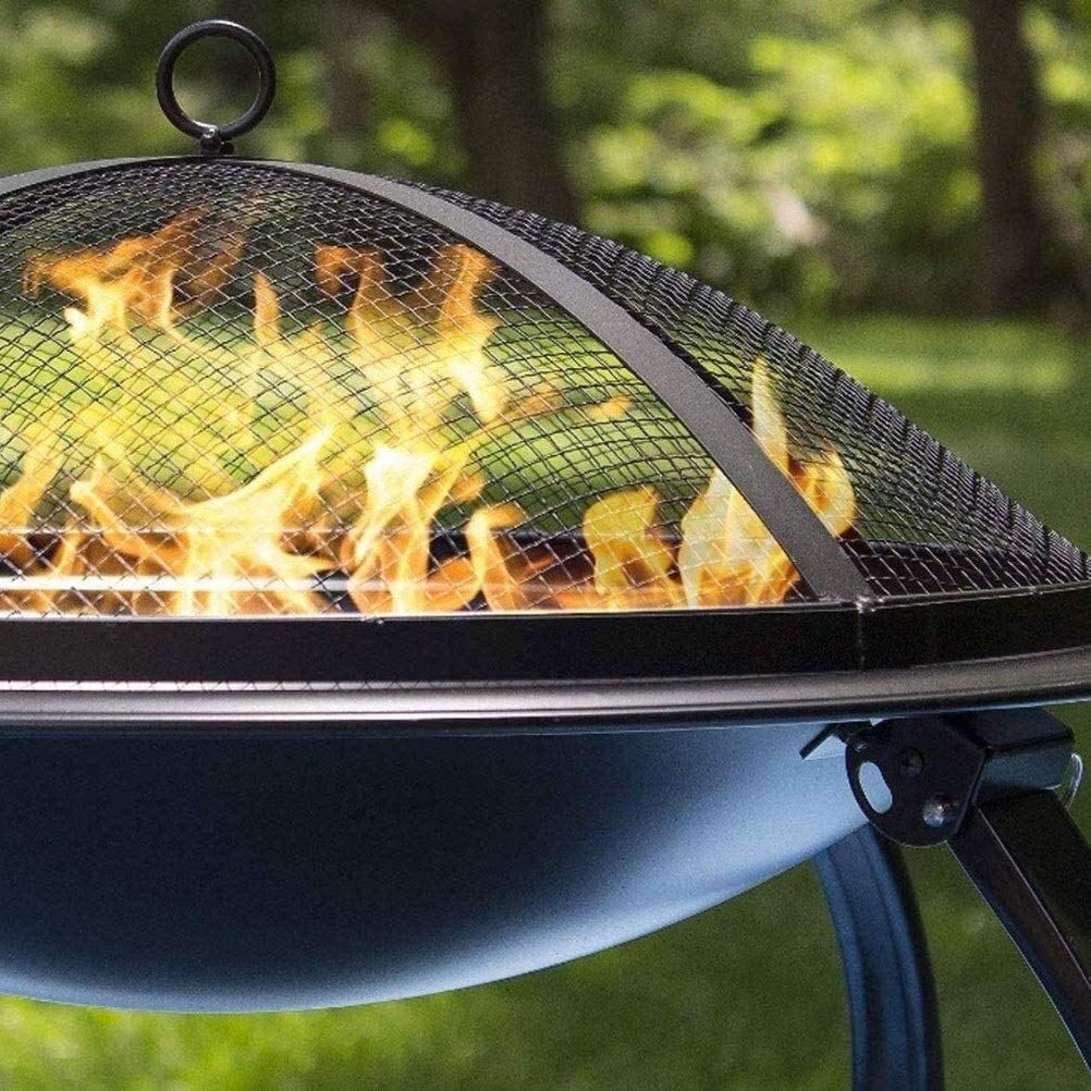 Zewnętrzny palenisko gazowe, przenośny podgrzewacz 56 cm średnica palenisko do grillowania, piec ogrodowy kempingowy