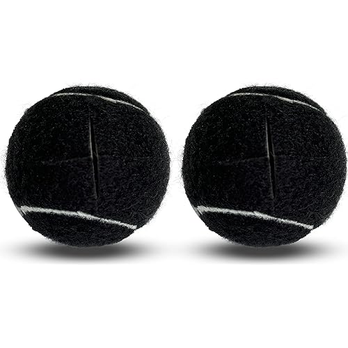 2 Pack Walker Tennis Balls – Pre-Cut Tennis Balls for Walker or Furniture Legs, Long Lasting Ski Glides & Pads, Easy Installation, Floor Protectors